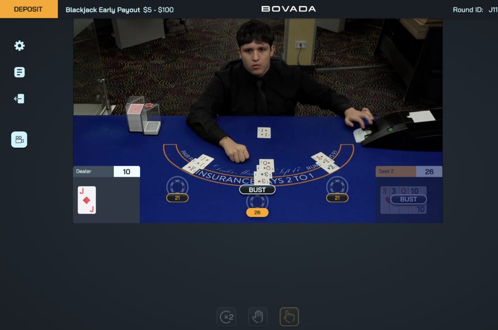 Live Dealer Online Casino Game Bovada
